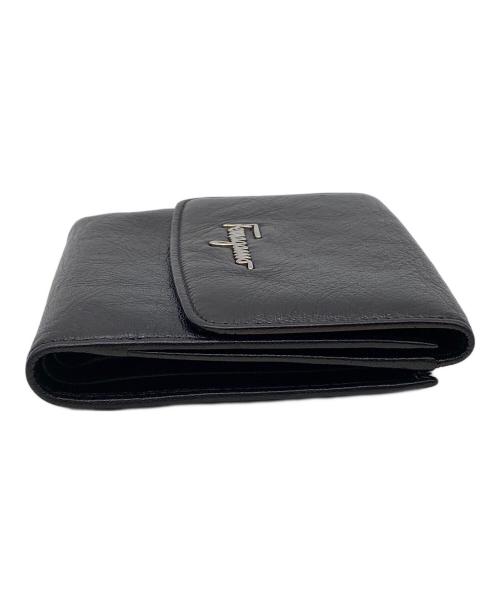 Salvatore Ferragamo（サルヴァトーレ フェラガモ）Salvatore Ferragamo (サルヴァトーレ フェラガモ) 2つ折り財布 ブラックの古着・服飾アイテム