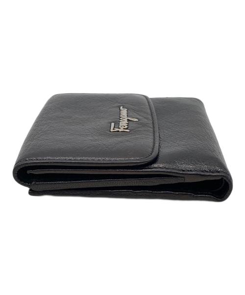 Salvatore Ferragamo（サルヴァトーレ フェラガモ）Salvatore Ferragamo (サルヴァトーレ フェラガモ) 2つ折り財布 ブラックの古着・服飾アイテム