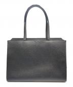 Valextraヴァレクストラ）の古着「V-Line Horizontal Shopping Bag Vライン ホリゾンタル ショッピングバッグ」｜ブラック