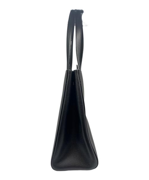 Valextra（ヴァレクストラ）Valextra (ヴァレクストラ) V-Line Horizontal Shopping Bag Vライン ホリゾンタル ショッピングバッグ ブラックの古着・服飾アイテム