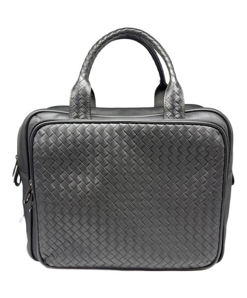 BOTTEGA VENETA（ボッテガベネタ）BOTTEGA VENETA (ボッテガベネタ) ハンドバッグ/イントレチャート/ハンドバッグ/レザーバッグ/編み込みレザー ブラックの古着・服飾アイテム