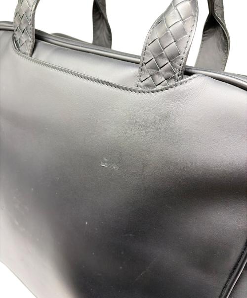 BOTTEGA VENETA（ボッテガベネタ）BOTTEGA VENETA (ボッテガベネタ) ハンドバッグ/イントレチャート/ハンドバッグ/レザーバッグ/編み込みレザー ブラックの古着・服飾アイテム