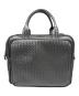 BOTTEGA VENETA（ボッテガベネタ）の古着「ハンドバッグ/イントレチャート/ハンドバッグ/レザーバッグ/編み込みレザー」｜ブラック