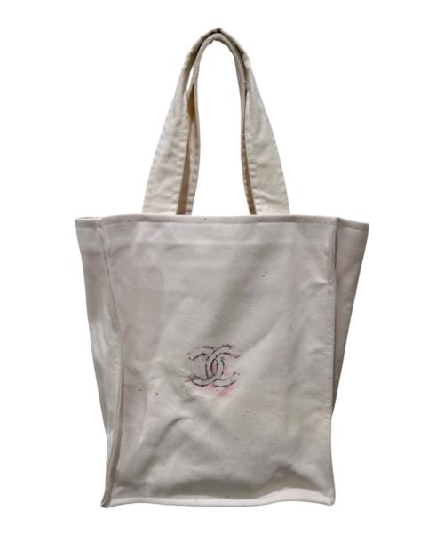 CHANEL（シャネル）CHANEL (シャネル) マイアミクルーズライン ココマーク トートバッグ ホワイトの古着・服飾アイテム