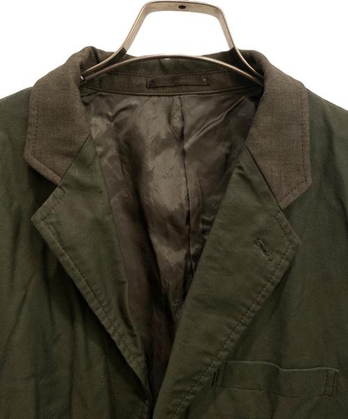 COMME des GARCONS HOMME（コムデギャルソン オム）COMME des GARCONS HOMME (コムデギャルソン オム) 20AW ドッキングテーラードジャケット オリーブ サイズ:Mの古着・服飾アイテム