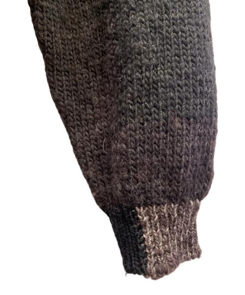 YOKE（ヨーク）YOKE (ヨーク) OVERSIZED INTARSIA BLOCKING TURTLENECK SWEATER/インターシャ ブロッキング タートルネック セーター ブラウン サイズ:2の古着・服飾アイテム