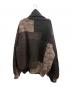 YOKE (ヨーク) OVERSIZED INTARSIA BLOCKING TURTLENECK SWEATER/インターシャ ブロッキング タートルネック セーター ブラウン サイズ:2：25000円