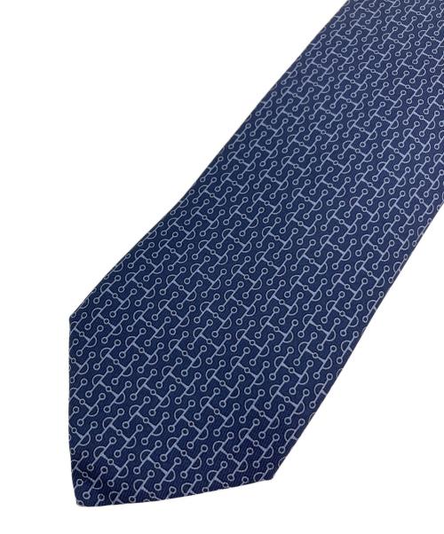 HERMES（エルメス）HERMES (エルメス) ネクタイ ネイビー サイズ:表記無の古着・服飾アイテム