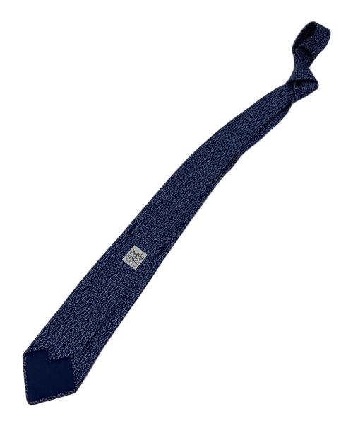 HERMES（エルメス）HERMES (エルメス) ネクタイ ネイビー サイズ:表記無の古着・服飾アイテム