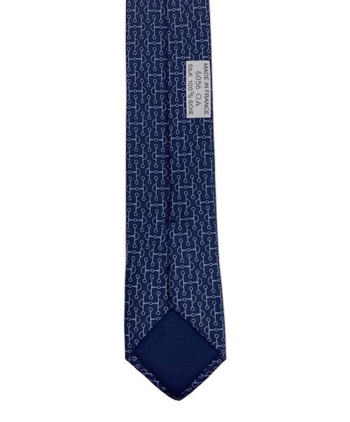 HERMES（エルメス）HERMES (エルメス) ネクタイ ネイビー サイズ:表記無の古着・服飾アイテム