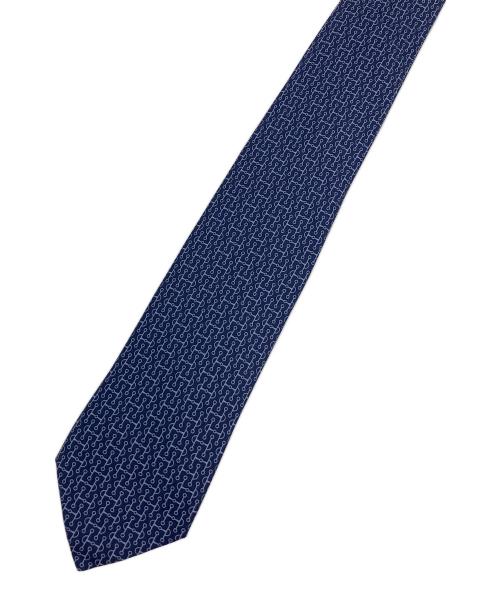 HERMES（エルメス）HERMES (エルメス) ネクタイ ネイビー サイズ:表記無の古着・服飾アイテム