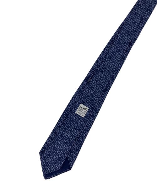 HERMES（エルメス）HERMES (エルメス) ネクタイ ネイビー サイズ:表記無の古着・服飾アイテム