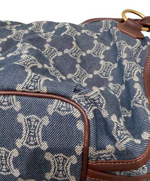 CELINE（セリーヌ）CELINE (セリーヌ) マカダム柄 デニムセミショルダーバッグ インディゴの古着・服飾アイテム