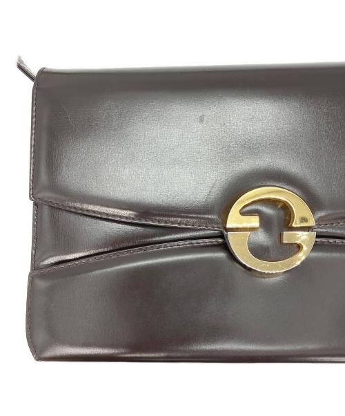GUCCI（グッチ）GUCCI (グッチ) インターロッキングG ショルダーバッグ ブラウンの古着・服飾アイテム
