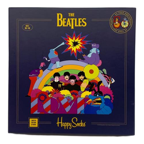Happy Socks（ハッピーソックス）Happy Socks (ハッピーソックス) 靴下 THE BEATLES サイズ:JPN　23－25 1/2 未使用品の古着・服飾アイテム