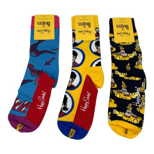 Happy Socks（ハッピーソックス）Happy Socks (ハッピーソックス) 靴下 THE BEATLES サイズ:JPN　23－25 1/2 未使用品の古着・服飾アイテム