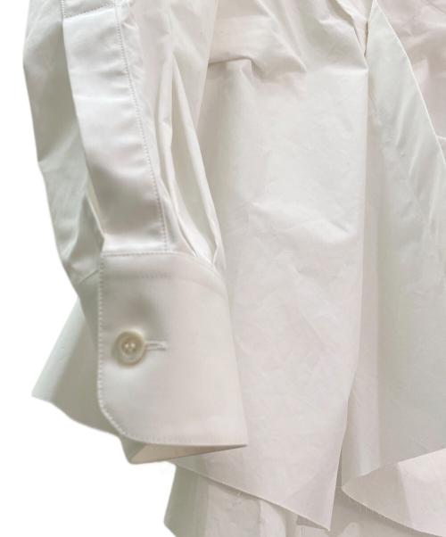 Maison Margiela（メゾンマルジェラ）Maison Margiela (メゾンマルジェラ) 変形デザインシャツ ホワイト サイズ:38の古着・服飾アイテム