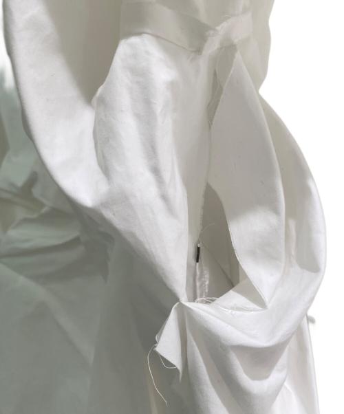 Maison Margiela（メゾンマルジェラ）Maison Margiela (メゾンマルジェラ) 変形デザインシャツ ホワイト サイズ:38の古着・服飾アイテム
