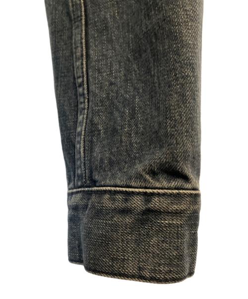 Saint Laurent Paris（サンローランパリ）Saint Laurent Paris (サンローランパリ) ダメージ加工デニムジャケット ブラック サイズ:XSの古着・服飾アイテム
