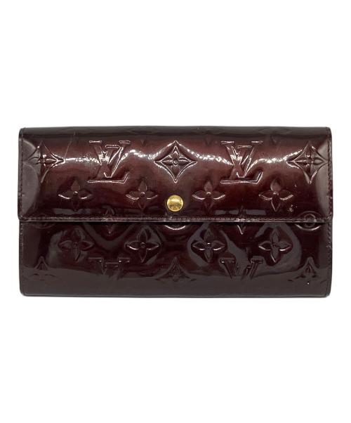 LOUIS VUITTON（ルイ ヴィトン）LOUIS VUITTON (ルイ ヴィトン) ポルトフォイユ・サラ　ヴェルニ アマラントの古着・服飾アイテム