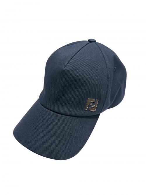 FENDI（フェンディ）FENDI (フェンディ) ベースボールキャップ ネイビー サイズ:59㎝の古着・服飾アイテム