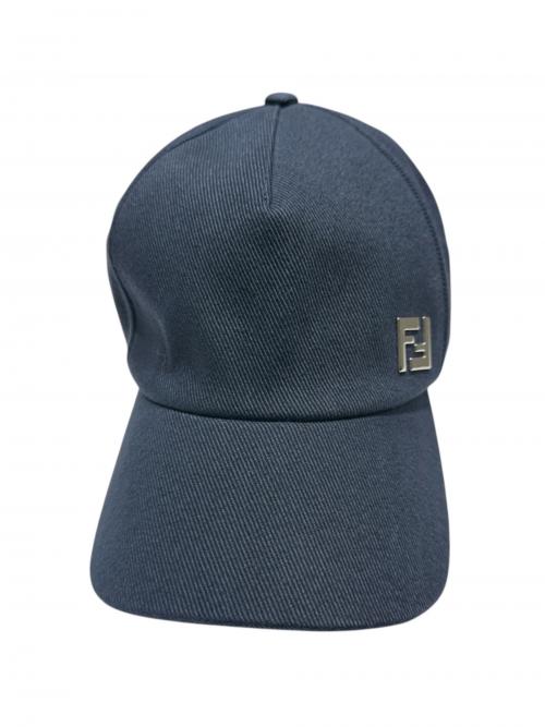 FENDI（フェンディ）FENDI (フェンディ) ベースボールキャップ ネイビー サイズ:59㎝の古着・服飾アイテム