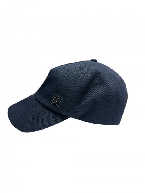 FENDI（フェンディ）FENDI (フェンディ) ベースボールキャップ ネイビー サイズ:59㎝の古着・服飾アイテム
