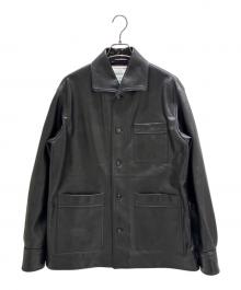 BOTTEGA VENETA（ボッテガベネタ）の古着「Leather Jacket/レザージャケット/818114 V3WT0」｜ブラック