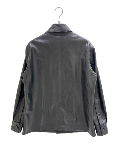 BOTTEGA VENETA（ボッテガベネタ）BOTTEGA VENETA (ボッテガベネタ) Leather Jacket/レザージャケット/818114 V3WT0 ブラック サイズ:XSの古着・服飾アイテム