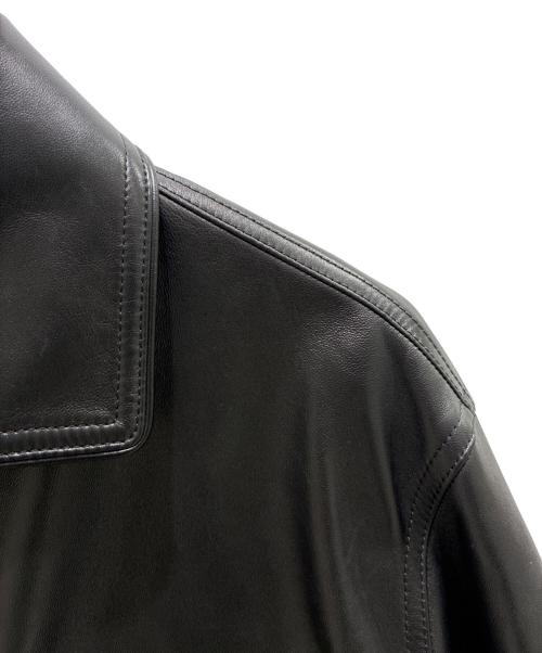 BOTTEGA VENETA（ボッテガベネタ）BOTTEGA VENETA (ボッテガベネタ) Leather Jacket/レザージャケット/818114 V3WT0 ブラック サイズ:XSの古着・服飾アイテム