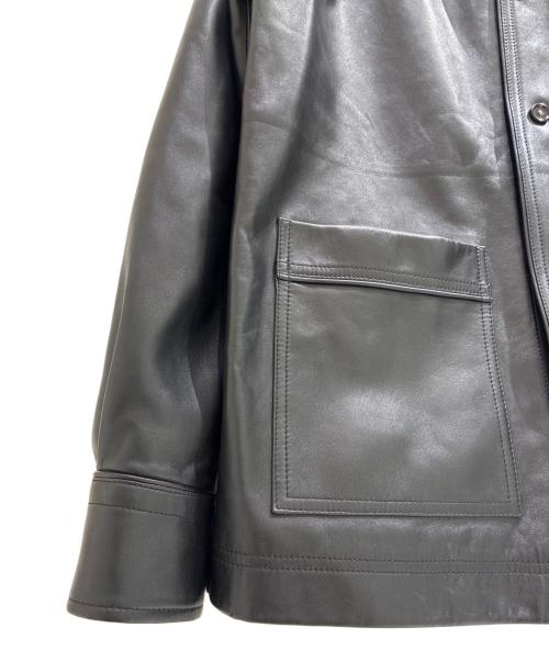 BOTTEGA VENETA（ボッテガベネタ）BOTTEGA VENETA (ボッテガベネタ) Leather Jacket/レザージャケット/818114 V3WT0 ブラック サイズ:XSの古着・服飾アイテム