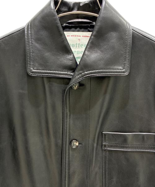 BOTTEGA VENETA（ボッテガベネタ）BOTTEGA VENETA (ボッテガベネタ) Leather Jacket/レザージャケット/818114 V3WT0 ブラック サイズ:XSの古着・服飾アイテム