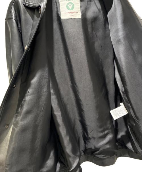 BOTTEGA VENETA（ボッテガベネタ）BOTTEGA VENETA (ボッテガベネタ) Leather Jacket/レザージャケット/818114 V3WT0 ブラック サイズ:XSの古着・服飾アイテム