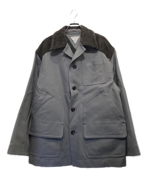 BOTTEGA VENETA（ボッテガベネタ）BOTTEGA VENETA (ボッテガベネタ) スエードトリム フィールドジャケット ブラック サイズ:44の古着・服飾アイテム