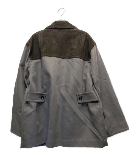 BOTTEGA VENETA（ボッテガベネタ）BOTTEGA VENETA (ボッテガベネタ) スエードトリム フィールドジャケット ブラック サイズ:44の古着・服飾アイテム