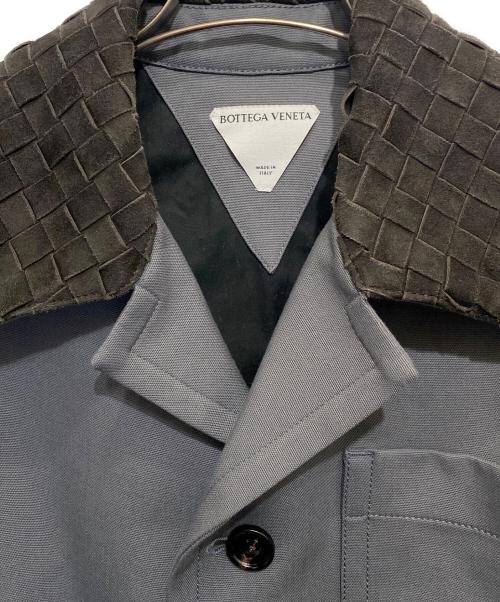 BOTTEGA VENETA（ボッテガベネタ）BOTTEGA VENETA (ボッテガベネタ) スエードトリム フィールドジャケット ブラック サイズ:44の古着・服飾アイテム