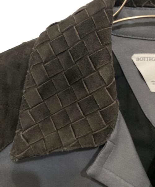 BOTTEGA VENETA（ボッテガベネタ）BOTTEGA VENETA (ボッテガベネタ) スエードトリム フィールドジャケット ブラック サイズ:44の古着・服飾アイテム