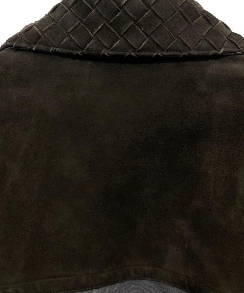 BOTTEGA VENETA（ボッテガベネタ）BOTTEGA VENETA (ボッテガベネタ) スエードトリム フィールドジャケット ブラック サイズ:44の古着・服飾アイテム