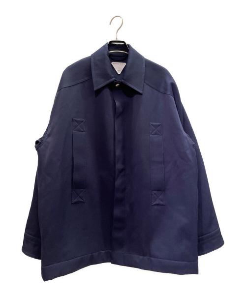 BOTTEGA VENETA（ボッテガベネタ）BOTTEGA VENETA (ボッテガベネタ) ステンカラーコート ネイビー サイズ:44の古着・服飾アイテム