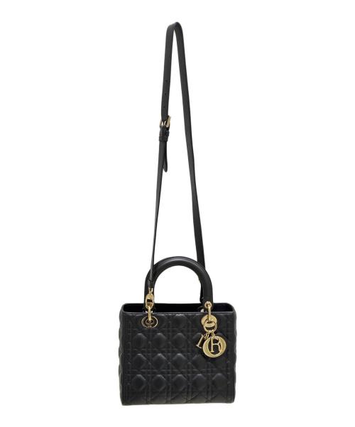 Christian Dior（クリスチャン ディオール）Christian Dior (クリスチャン ディオール) レディディオールミディアム ブラック サイズ:ミディアムの古着・服飾アイテム