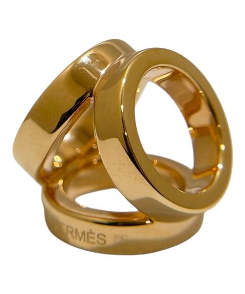 HERMES（エルメス）HERMES (エルメス) スカーフリング ミニ・トリオ ゴールドの古着・服飾アイテム