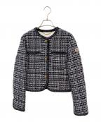 MONCLERモンクレール）の古着「ELIADI/ノーカラージャケット」｜ネイビー