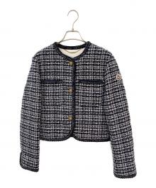 MONCLER（モンクレール）の古着「ELIADI/ノーカラージャケット」｜ネイビー