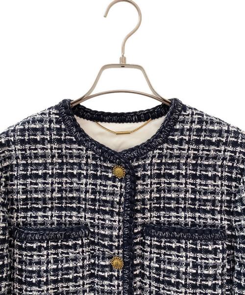 MONCLER（モンクレール）MONCLER (モンクレール) ELIADI/ノーカラージャケット ネイビー サイズ:00の古着・服飾アイテム