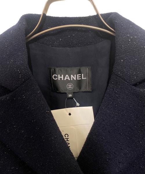 CHANEL（シャネル）CHANEL (シャネル) ダブル テーラードジャケット ネイビー サイズ:38の古着・服飾アイテム