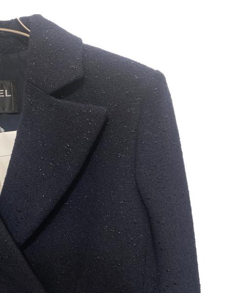 CHANEL（シャネル）CHANEL (シャネル) ダブル テーラードジャケット ネイビー サイズ:38の古着・服飾アイテム