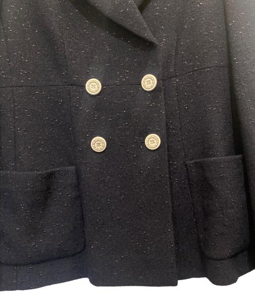CHANEL（シャネル）CHANEL (シャネル) ダブル テーラードジャケット ネイビー サイズ:38の古着・服飾アイテム