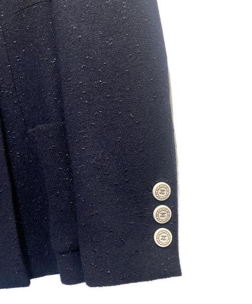 CHANEL（シャネル）CHANEL (シャネル) ダブル テーラードジャケット ネイビー サイズ:38の古着・服飾アイテム