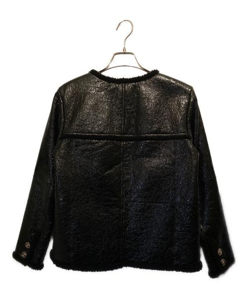 CHANEL（シャネル）CHANEL (シャネル) ラムムートンジャケット ブラック サイズ:36の古着・服飾アイテム