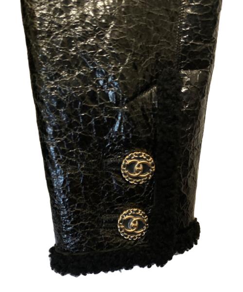 CHANEL（シャネル）CHANEL (シャネル) ラムムートンジャケット ブラック サイズ:36の古着・服飾アイテム